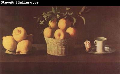 Francisco de Zurbaran Still Life with Lemons,Oranges and Rose (mk08)